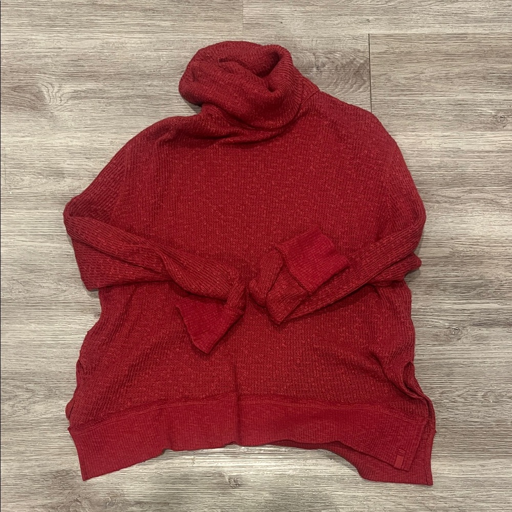 Free people Red Turtleneck Sweater